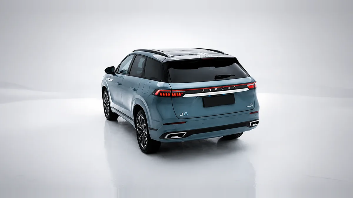 Jaecoo 8 PHEV Exclusive 1.5 TGDI 3DHT AWD 7p. en renting para particulares — Lateral