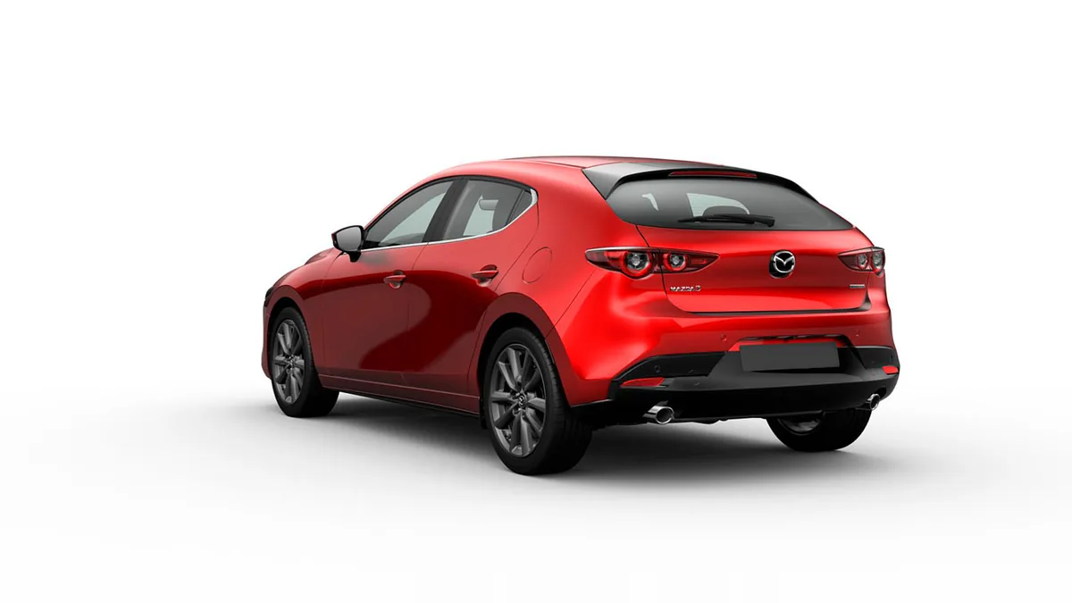 Mazda 3 2.5L e-Skyactiv G MHEV 140CV 6AT Centre-Line RD en renting para particulares — Trasera