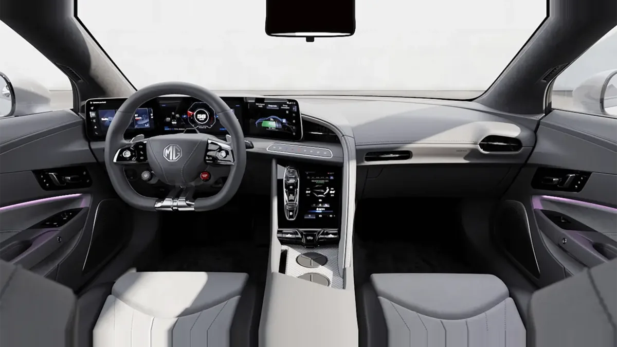 MG Cyberster Trophy Single Motor en renting para particulares — Interior