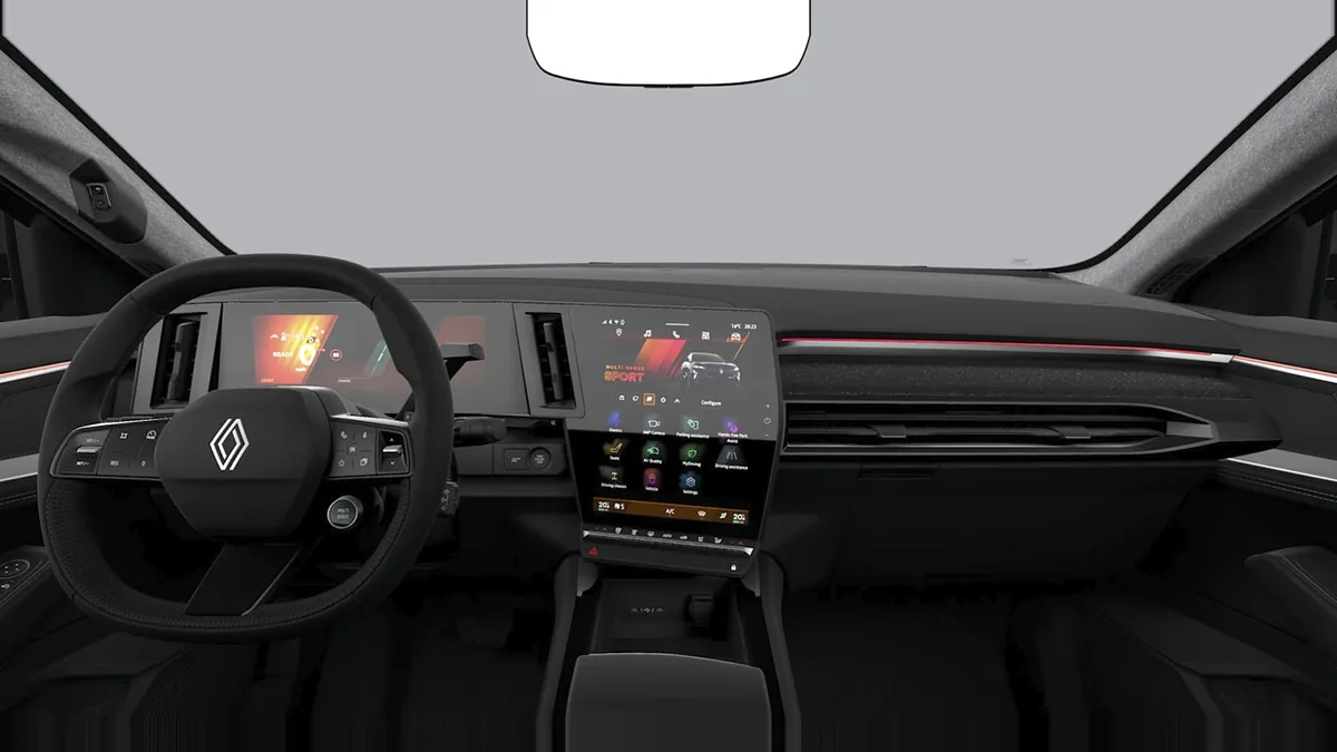 Renault RAFALE TECHNO E-TECH FULL HYBRID 200CV en renting para particulares — Delantera